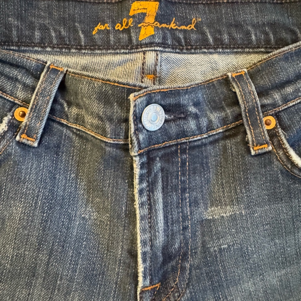 7 For All Mankind WOMANS Blue Boot Cut Jeans size 30x28